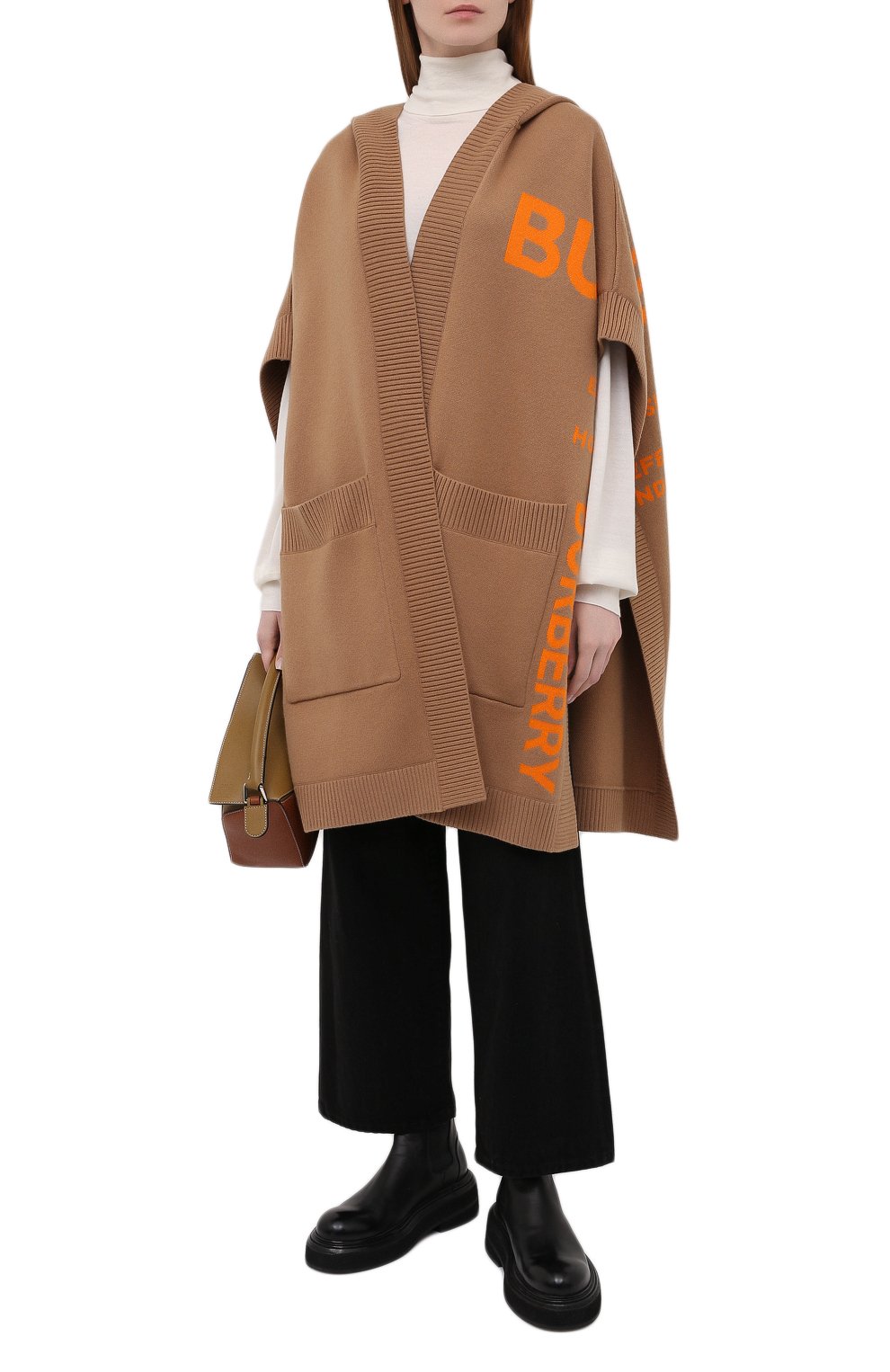Пончо из кашемира и хлопка BURBERRY, арт. 8039029, фото 2