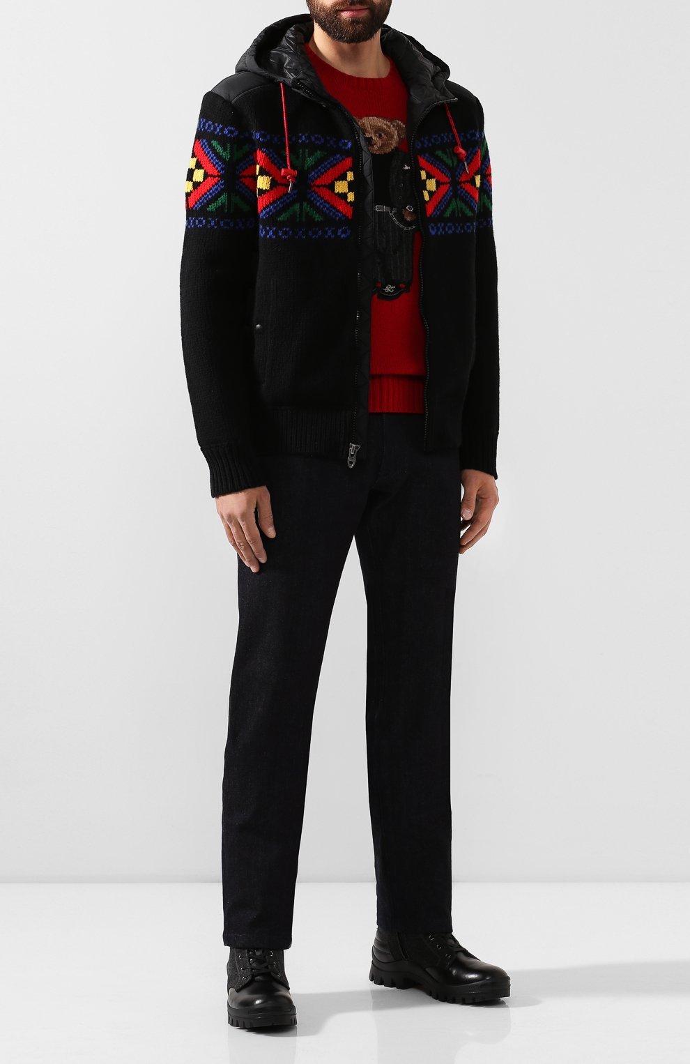 Комбинированные ботинки BOGNER черного цвета по цене 48950 руб., арт. 193-3533/SYLT 2A, фото 2 Комбинированные ботинки BOGNER, арт. 193-3533/SYLT 2A, фото 2