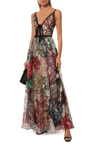 Шелковое платье ELIE SAAB разноцветного цвета по цене 563500 руб., арт. 7727, фото 2 Шелковое платье ELIE SAAB, арт. 7727, фото 2