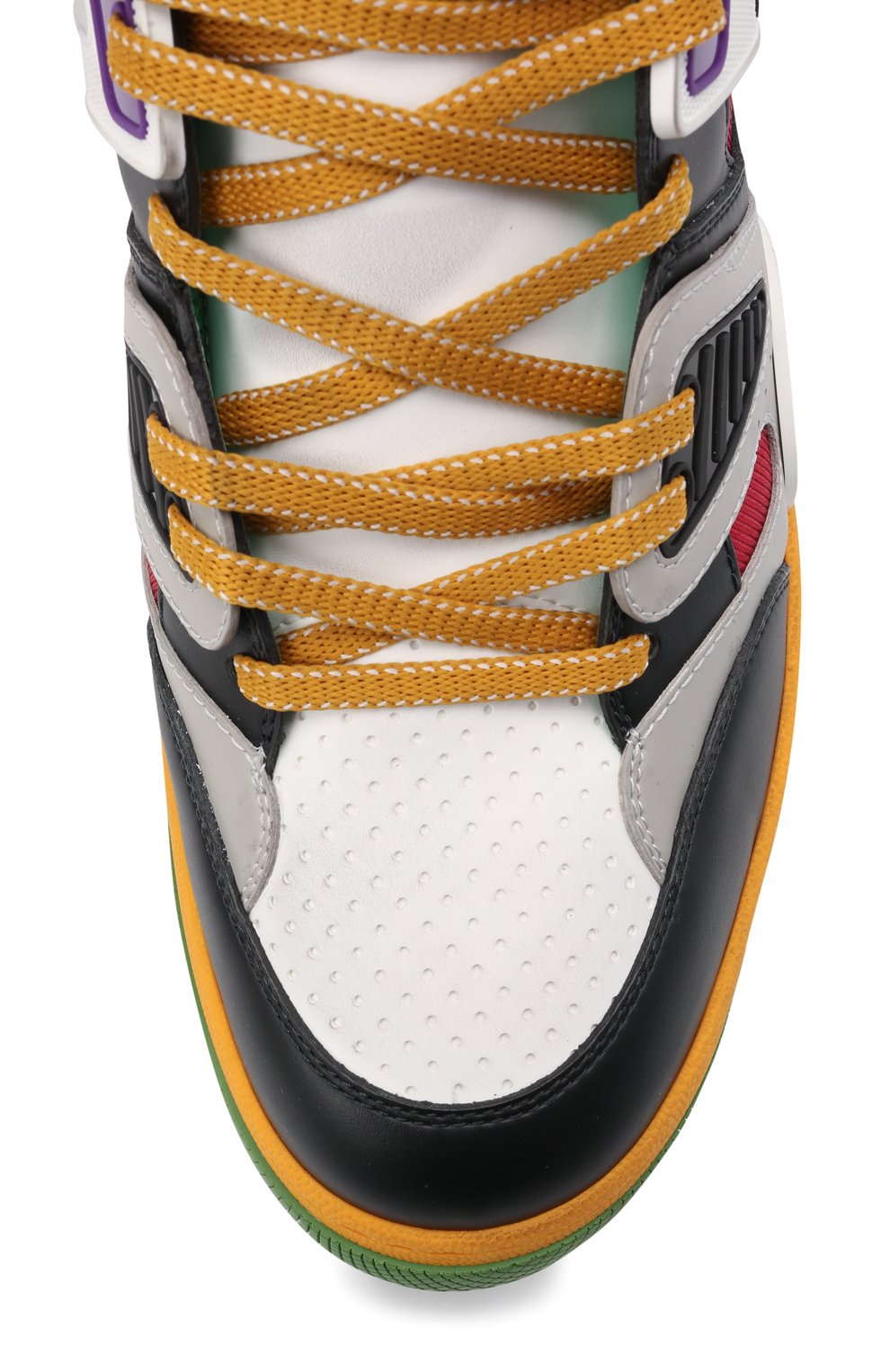 Кеды basket GUCCI разноцветного цвета по цене 122400 руб., арт. 661303/2SH90, фото 5 Кеды basket GUCCI, арт. 661303/2SH90, фото 5