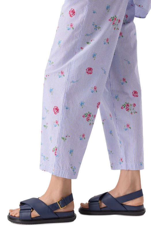 Кожаные сандалии Fussbett Marni FBMS015701/P3614 Синий  FBMS015701/P3614 Фото 3