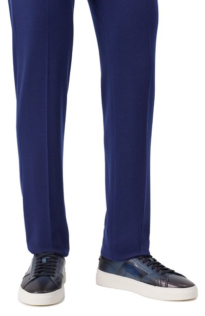 Кожаные кеды double buckle SANTONI, арт. MBGG22068PNNTFG0, фото 3