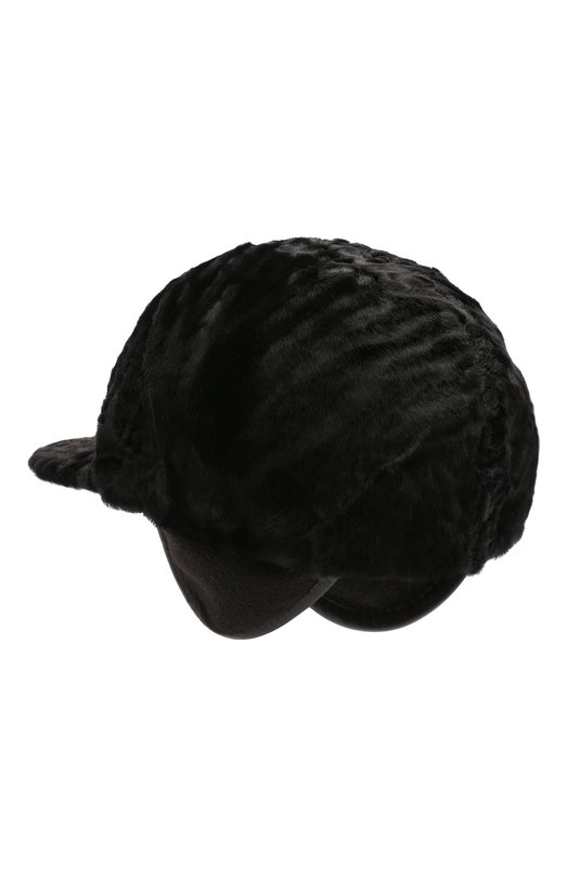 Бейсболка из каракульчи FurLand 0228803810077200091 Чёрный  0228803810077200091 Фото 2