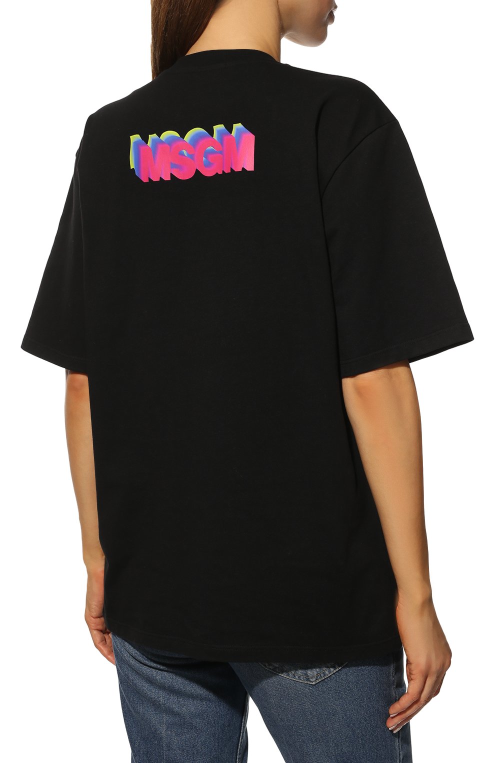 Хлопковая футболка MSGM, арт. 3341MDM167 227798, фото 4