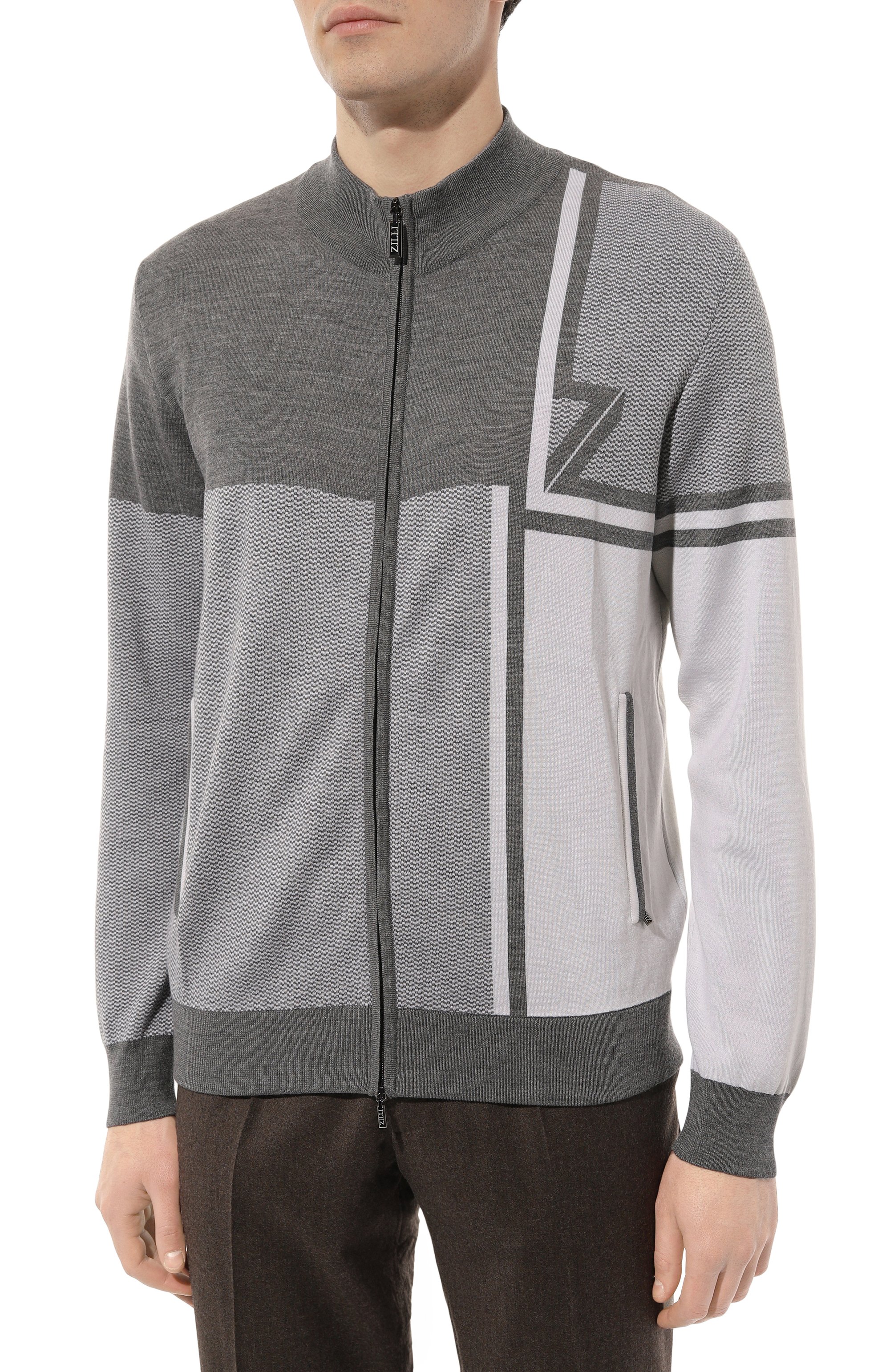 Кардиган из шерсти и шелка ZILLI, арт. JSS003M0240VZDTB0, фото 3