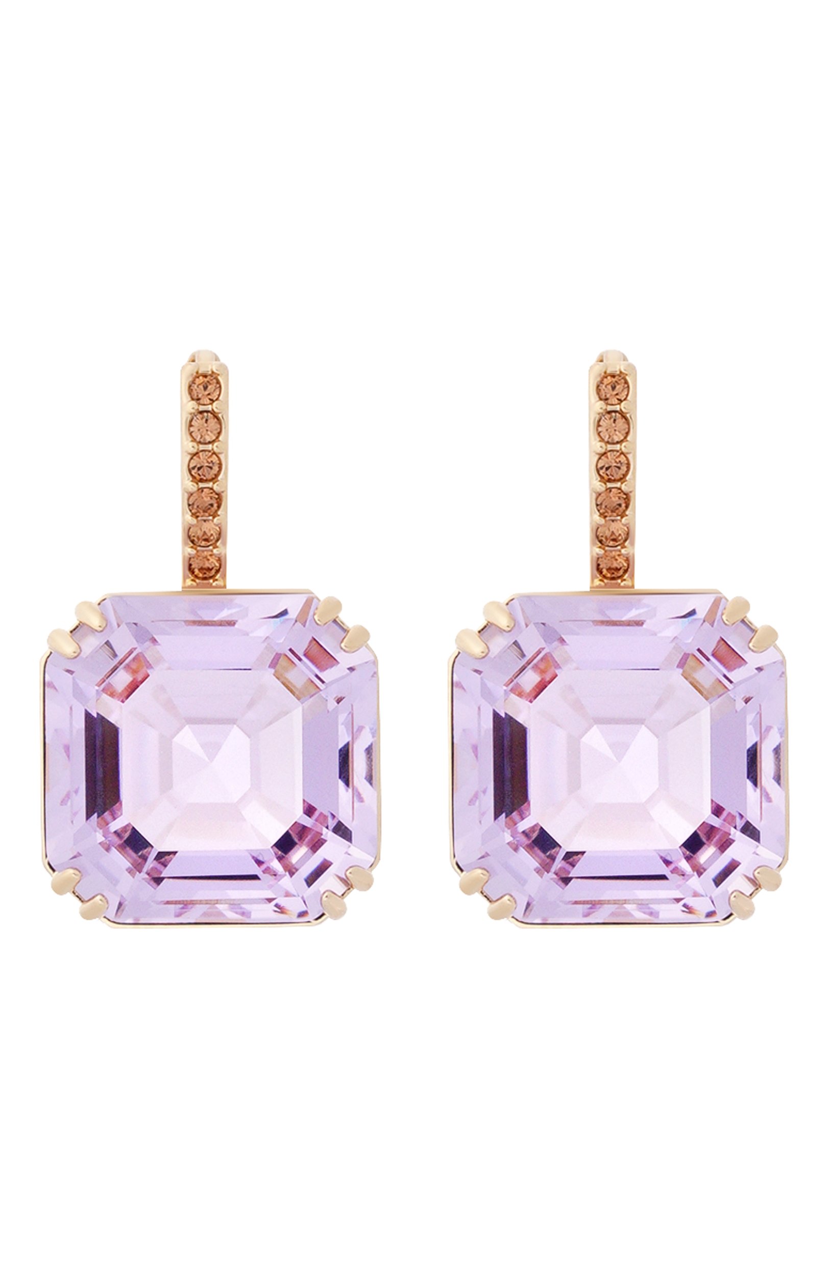 Серьги с подвесками millenia SWAROVSKI сиреневого цвета по цене 19850 руб., арт. 5759990, фото 1 Серьги с подвесками millenia SWAROVSKI, арт. 5759990, фото 1