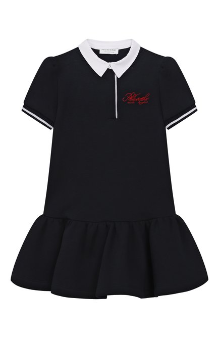 Хлопковое платье PHILOSOPHY DI LORENZO SERAFINI KIDS, арт. I9F905/6036/4-10