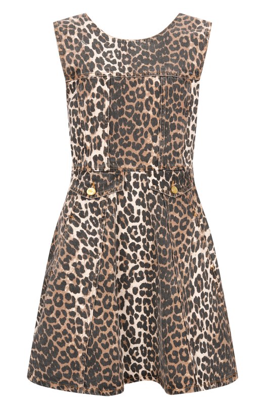 Джинсовое платье Ganni A1030191 Леопардовый A1030191