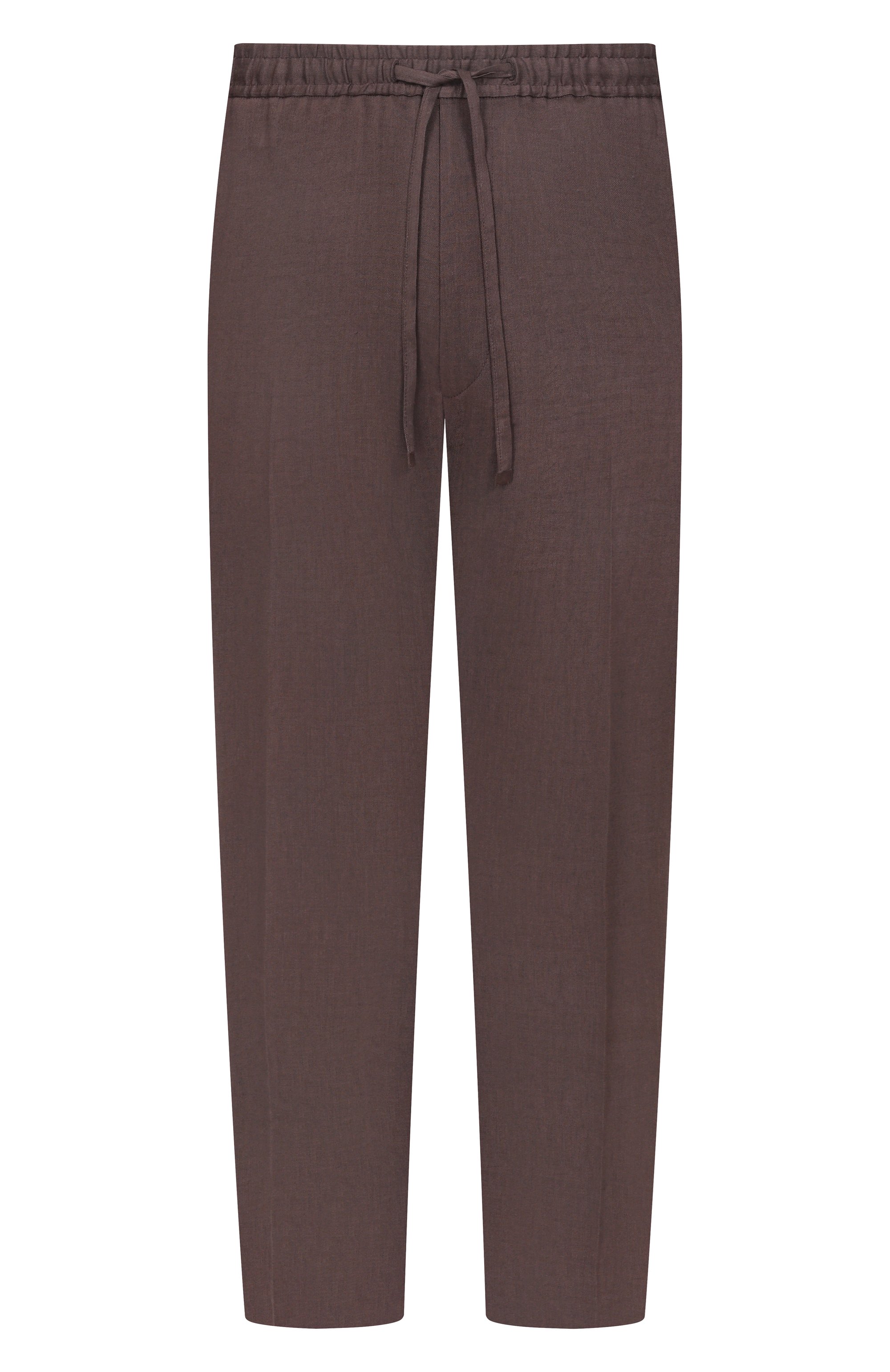 Брюки изо льна и шерсти CORNELIANI темно-коричневого цвета по цене 65650 руб., арт. 274554/2718468, фото 1 Брюки изо льна и шерсти CORNELIANI, арт. 274554/2718468, фото 1