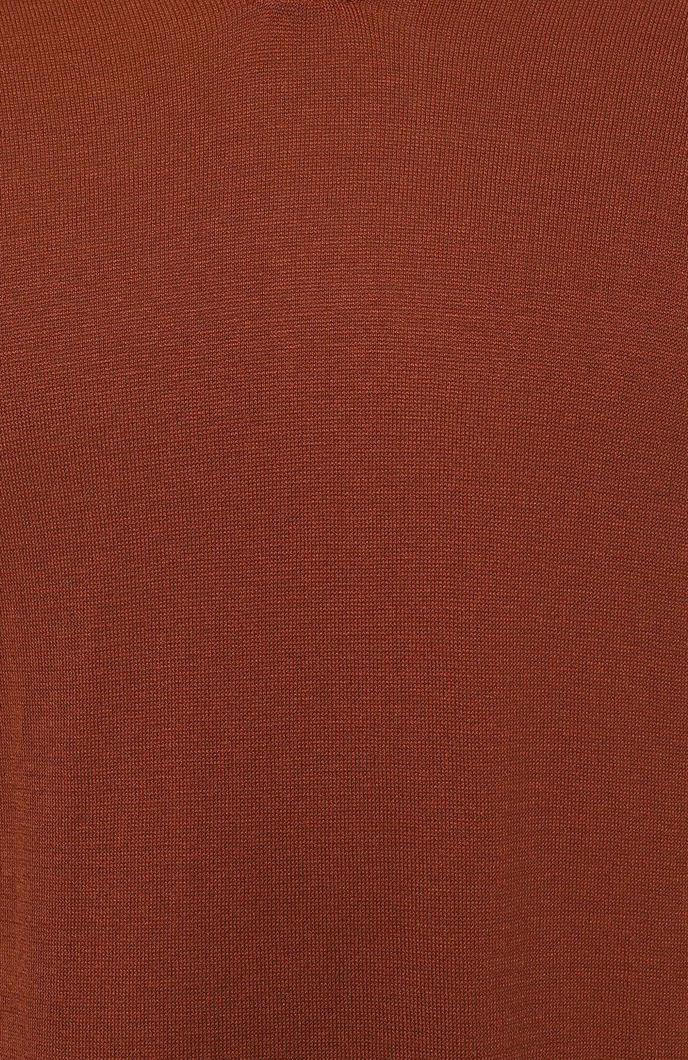 Шелковое поло GRAN SASSO светло-коричневого цвета по цене 27500 руб., арт. 43129/23503, фото 5 Шелковое поло GRAN SASSO, арт. 43129/23503, фото 5