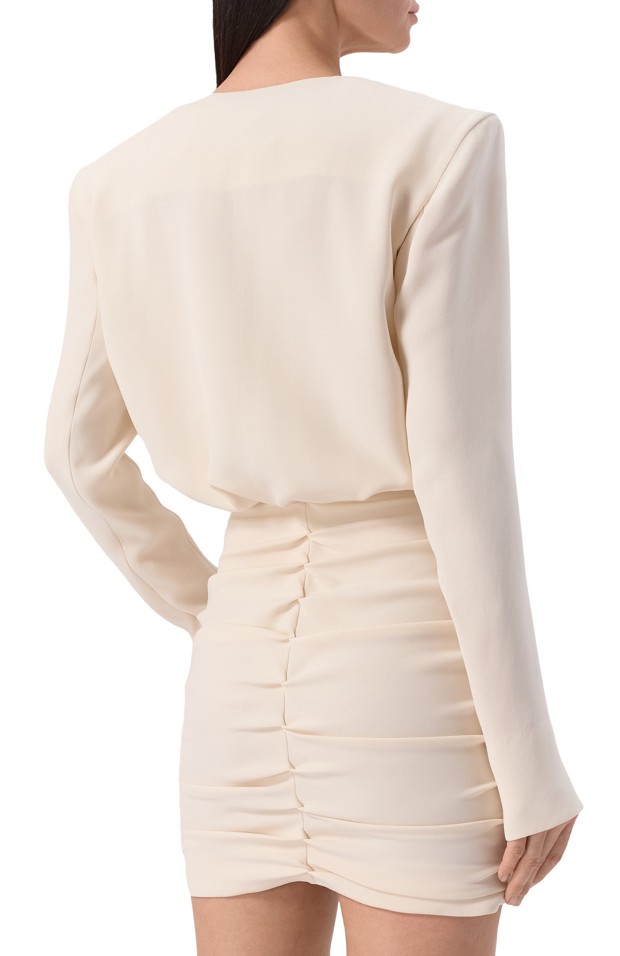 Шелковое платье LOUVE кремового цвета по цене 185000 руб., арт. 25-03-01-20-04-02-06, фото 4 Шелковое платье LOUVE, арт. 25-03-01-20-04-02-06, фото 4