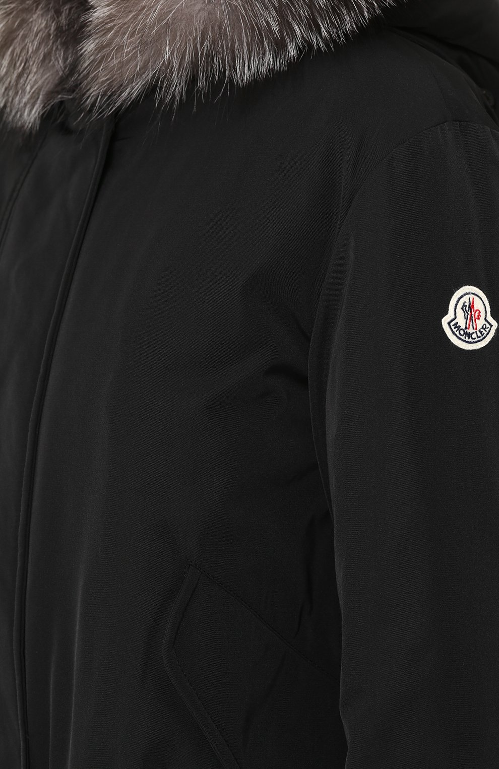 Пуховая парка с меховой отделкой MONCLER, арт. C2-093-49877-15-57136, фото 5