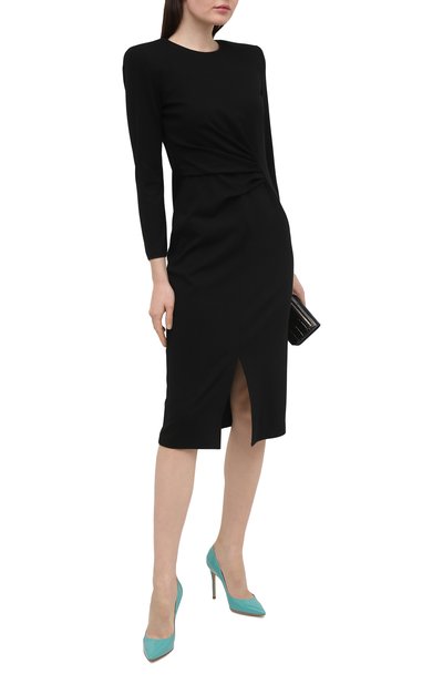 Кожаные туфли gianvito 105 GIANVITO ROSSI бирюзового цвета по цене 79300 руб., арт. G28470.15RIC.VERMALE, фото 2 Кожаные туфли gianvito 105 GIANVITO ROSSI, арт. G28470.15RIC.VERMALE, фото 2