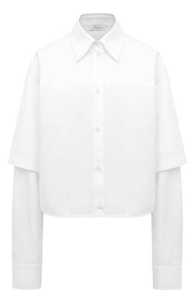 Женская хлопковая рубашка OFF-WHITE, арт. 0WGE022S24FAB003