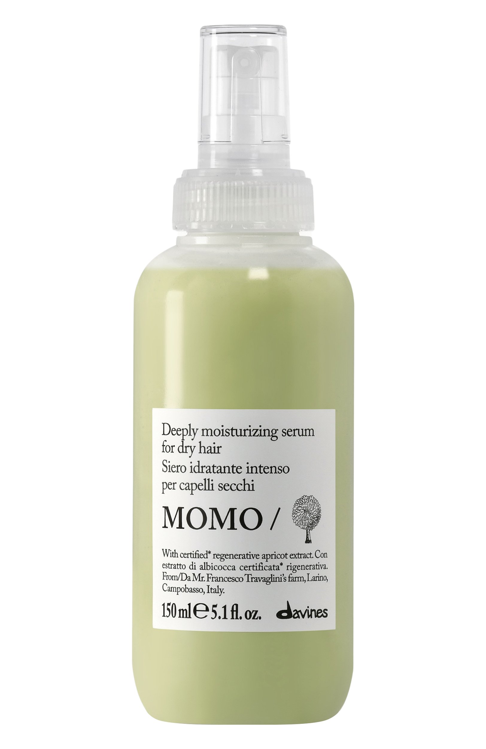 Увлажняющая сыворотка для сухих и нормальных волос momo (150ml) DAVINES, арт. 70002, фото 1
