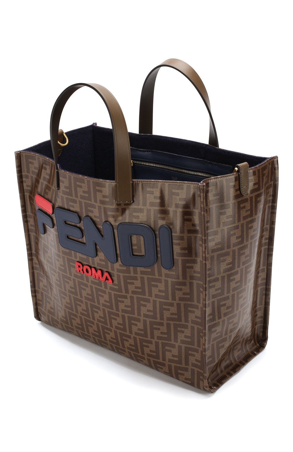 Сумка-шопер с логотипом бренда FENDI, арт. 8BH357 A5N6, фото 4