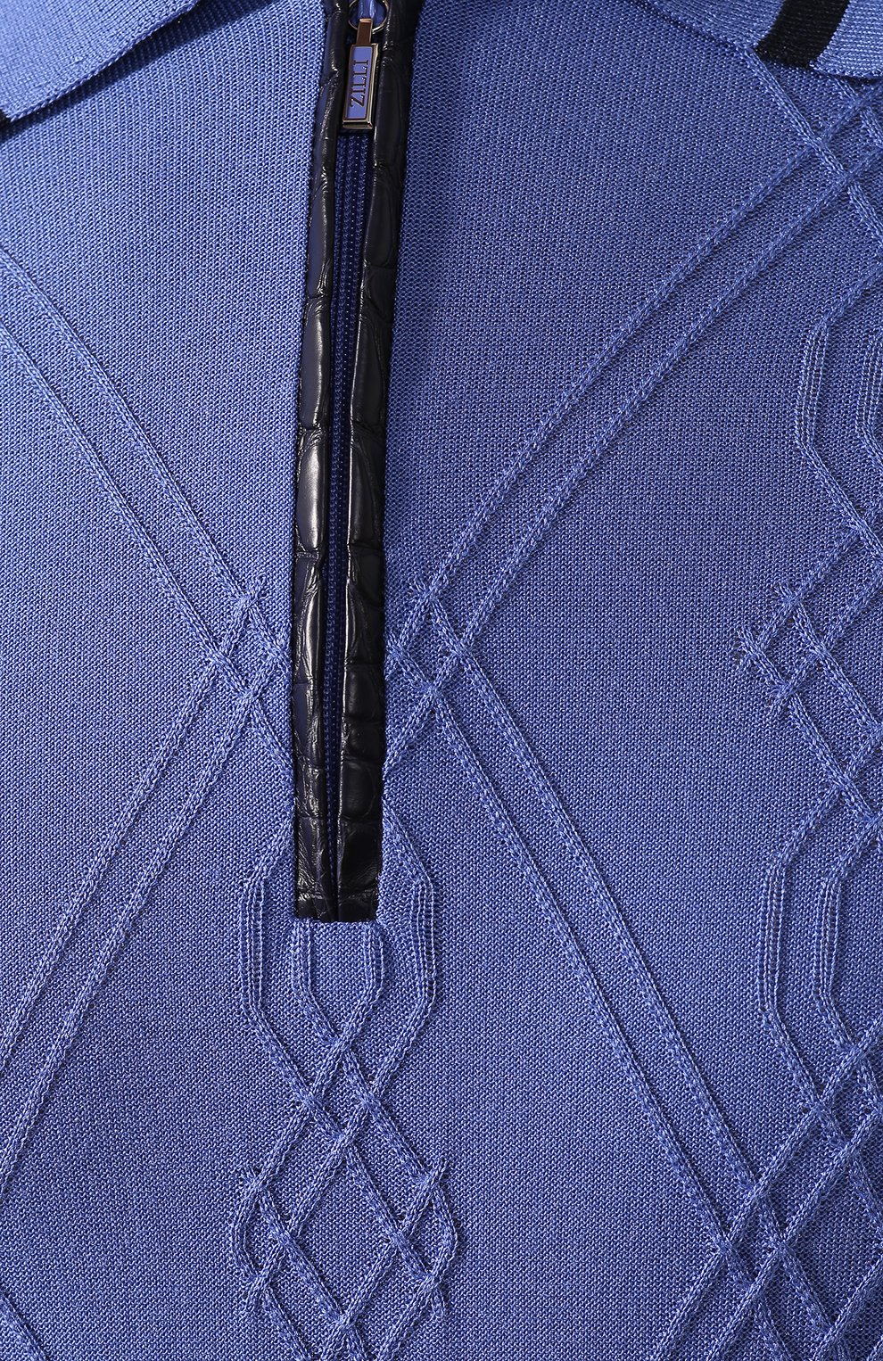 Шелковое поло ZILLI сиреневого цвета по цене 166500 руб., арт. MBT-PZ422-FUTC1/MC03/AMIS, фото 5 Шелковое поло ZILLI, арт. MBT-PZ422-FUTC1/MC03/AMIS, фото 5