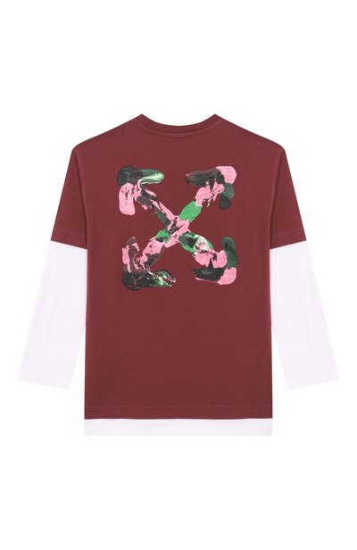 Хлопковый лонгслив OFF-WHITE, арт. 0GAB00CF26JER0016_001, фото 2