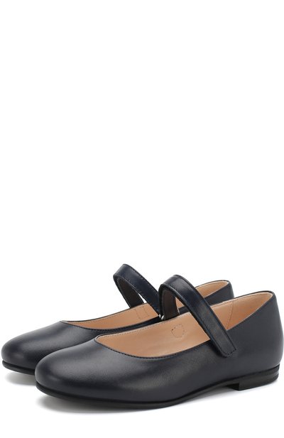 Кожаные туфли с застежками велькро IL GUFO, арт. G289/VITELL0 NAPPAC0/27-30