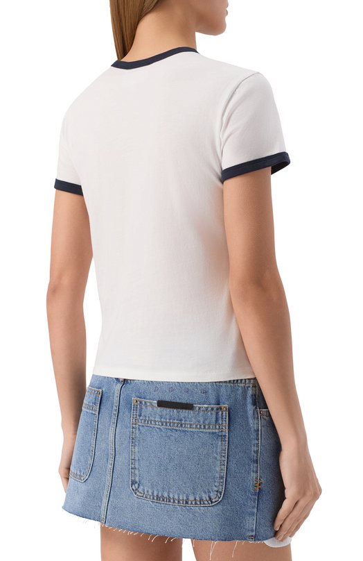 Хлопковая футболка FRAME x Sotheby's Frame Denim WE25JTE013 Белый  WE25JTE013 Фото 4