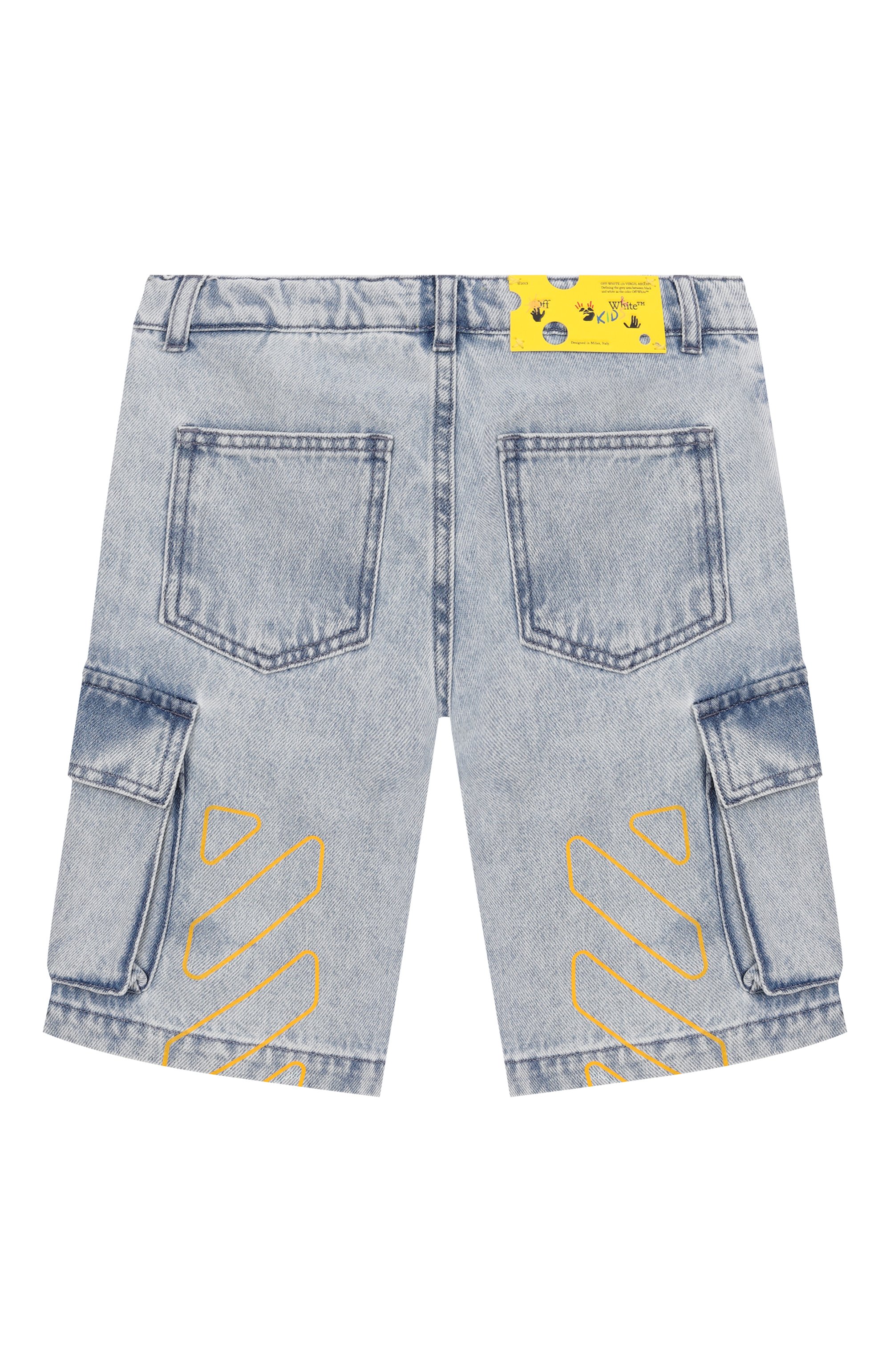 Джинсовые шорты-карго OFF-WHITE, арт. 0BYC002S25DEN002/4-12, фото 2