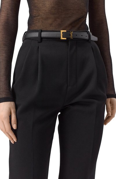 Кожаный ремень SAINT LAURENT, арт. 554465/DTI0W, ф ото 2