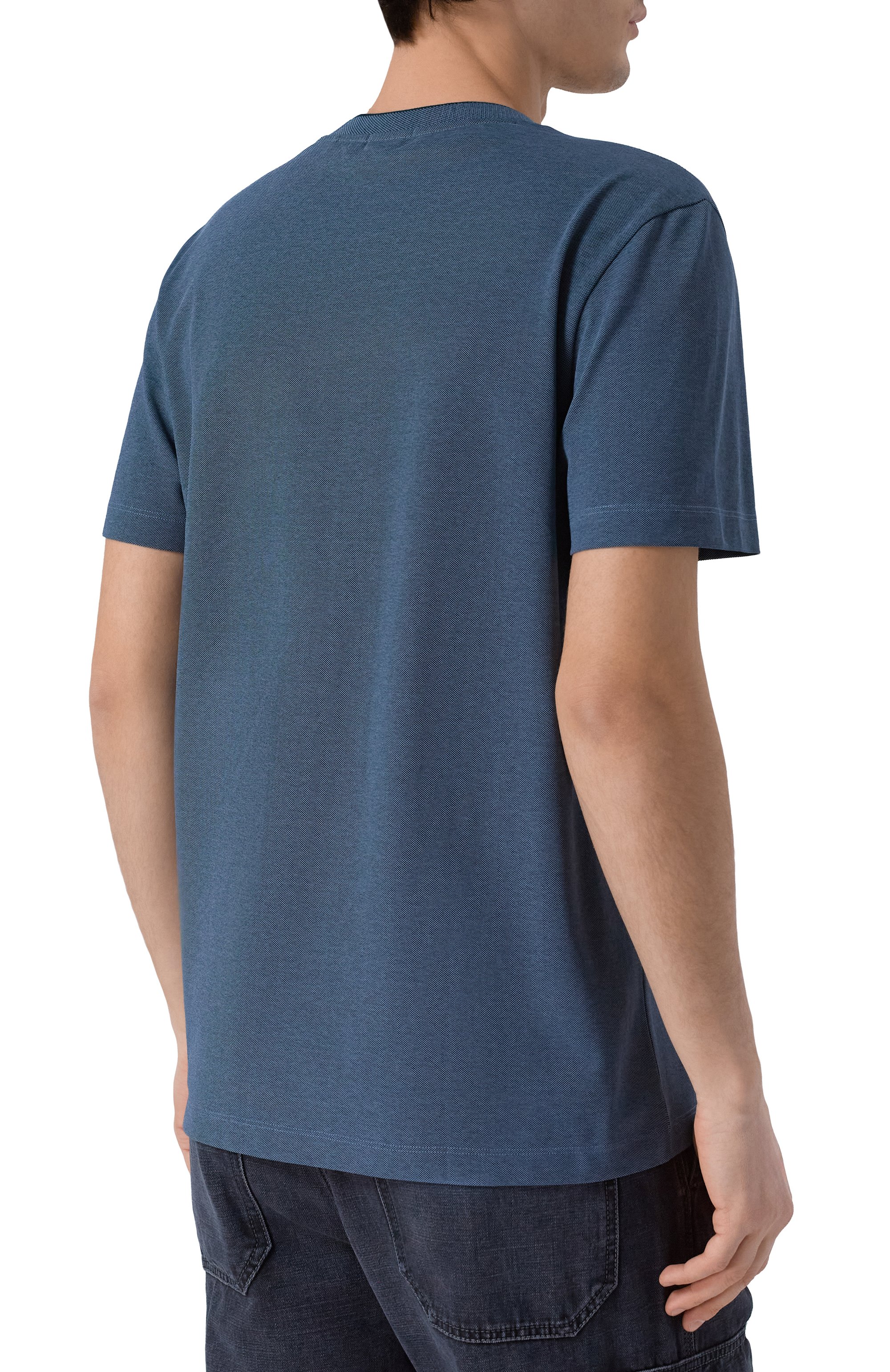 Футболка BOSS синего цвета по цене 18850 руб., арт. 50554109, фото 4 Футболка BOSS, арт. 50554109, фото 4