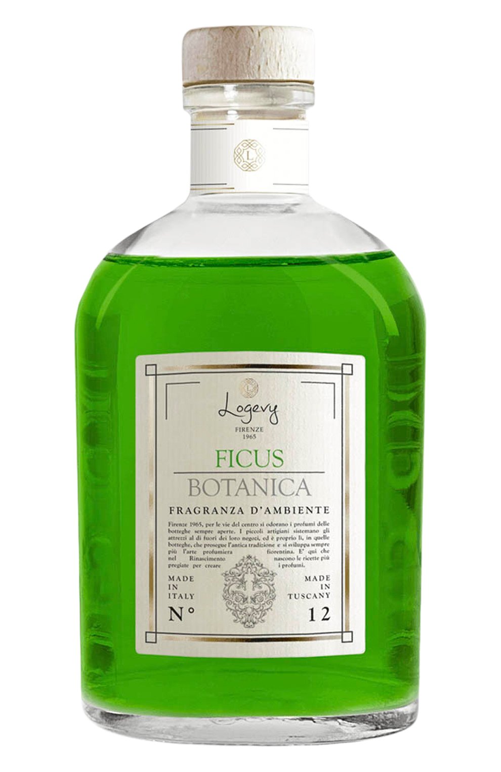 Диффузор ficus botanica / "листья фикуса" (ваза 3000ml + рефил 6x500ml) LOGEVY FIRENZE 1965, арт. 8050519370110, фото 1