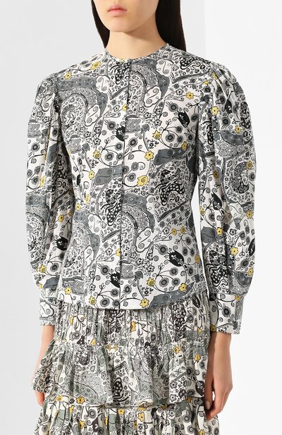 Хлопковая рубашка ISABEL MARANT ETOILE, арт. HT1692-20P076E/UNATIL, фото 3