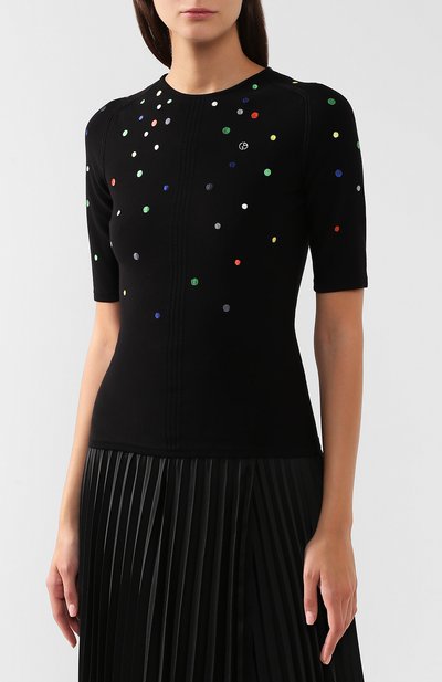 Топ GIORGIO ARMANI черного цвета по цене 106500 руб., арт. 6GAM03/AM10Z, фото 3 Топ GIORGIO ARMANI, арт. 6GAM03/AM10Z, фото 3