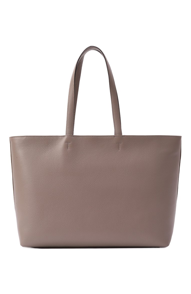 Женская сумка-тоут sfera large FURLA темно-серого цвета, арт. WB01353/HSF000 | Фото 6 (Размер: large; Материал: Натуральная кожа)