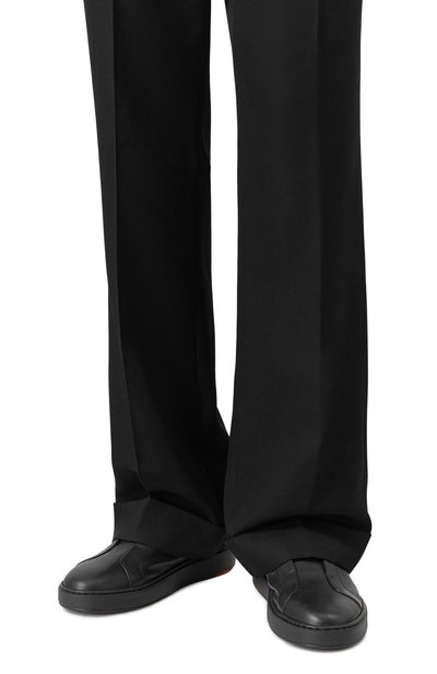 Кожаные кеды cleanic SANTONI, арт. MBCG21995NEATLLD, фото 3