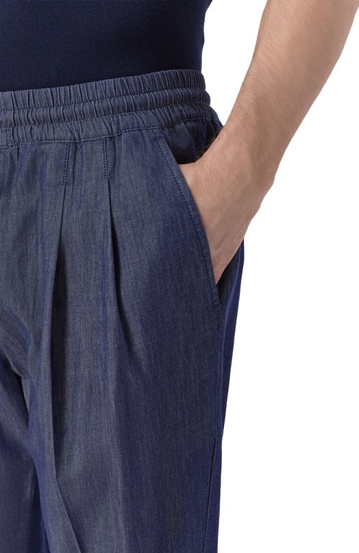 Хлопковые брюки Gran Sasso 76122/56100 Синий  76122/56100 Фото 5
