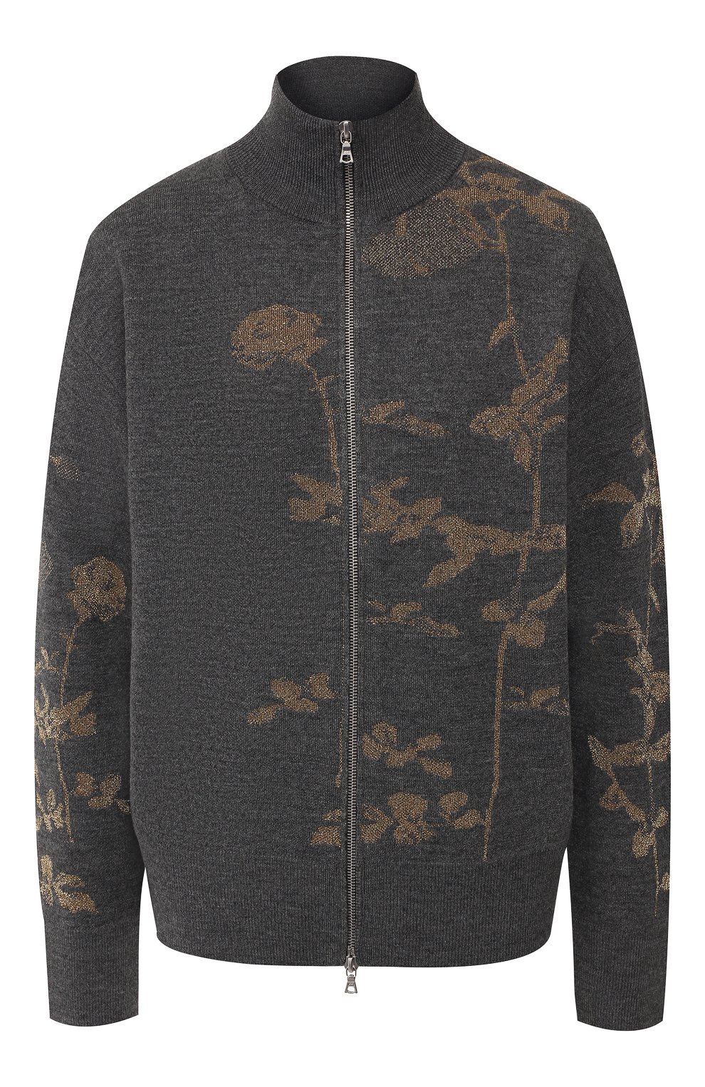 Шерстяной кардиган DRIES VAN NOTEN серого цвета по цене 57900 руб., арт. 192-11215-8726, фото 1 Шерстяной кардиган DRIES VAN NOTEN, арт. 192-11215-8726, фото 1