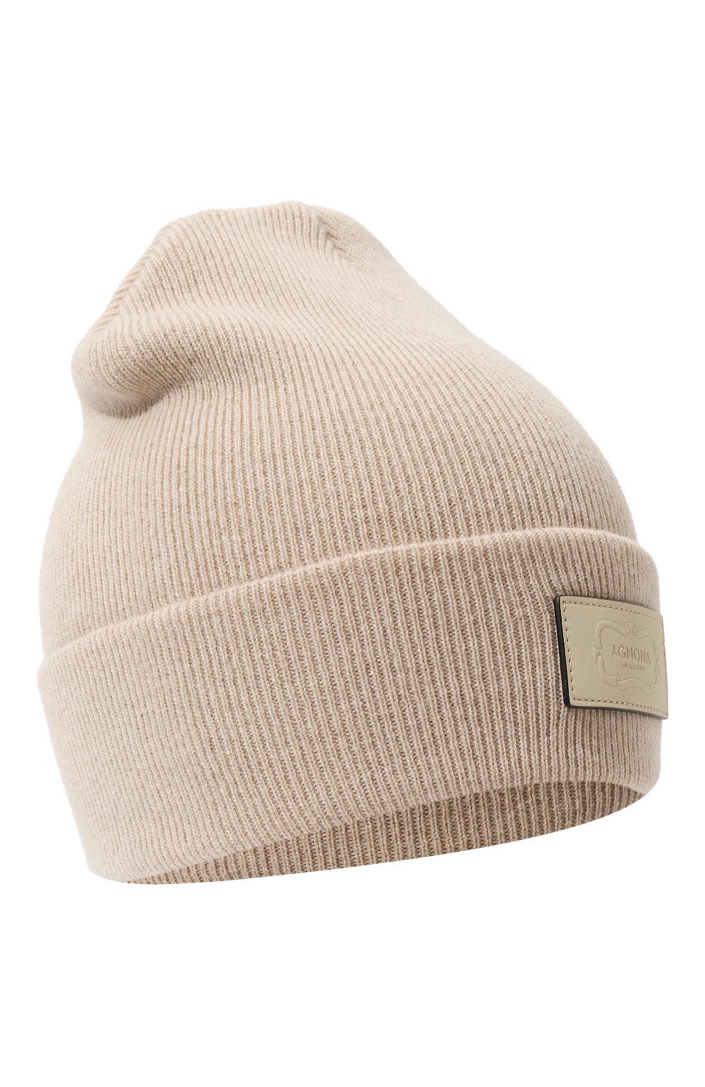 Кашемировая шапка AGNONA светло-бежевого цвета по цене 39250 руб., арт. MK06Z10E/1K120HE, фото 1 Кашемировая шапка AGNONA, арт. MK06Z10E/1K120HE, фото 1