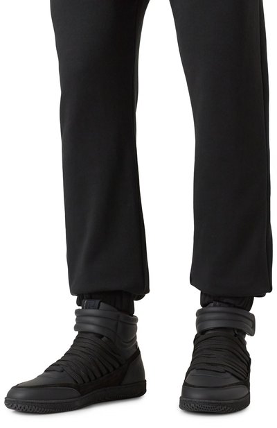 Кожаные кеды swan BALMAIN, арт. EM0VH388/LTSU, фото 3