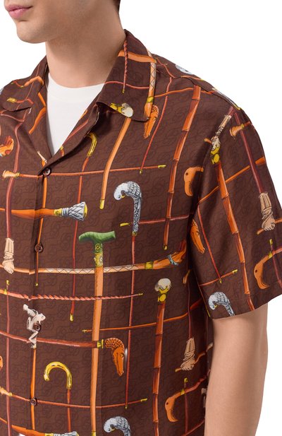 Рубашка из вискозы DROLE DE MONSIEUR, арт. K-SH230-VI033-BN, фото 5