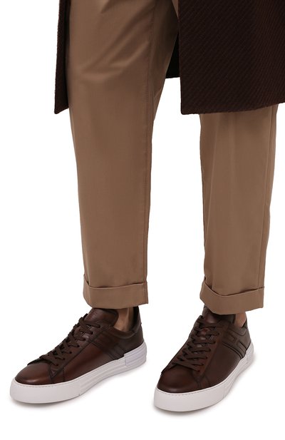 Кожаные кеды HOGAN, арт. HXM5260CW00QTU, фото 3