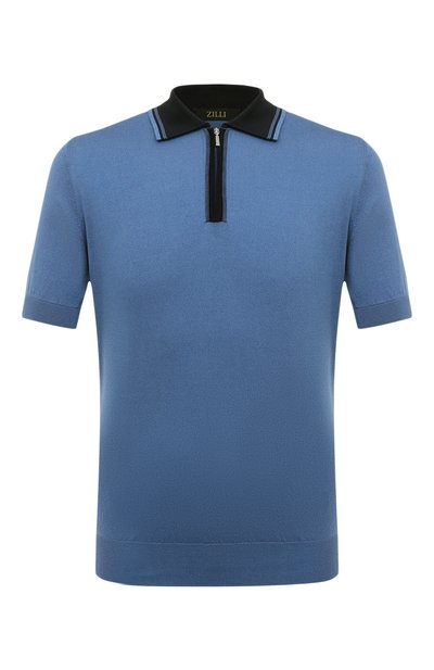 Мужская поло из хлопка и шелка ZILLI, арт. KZP002M0142VUC000M