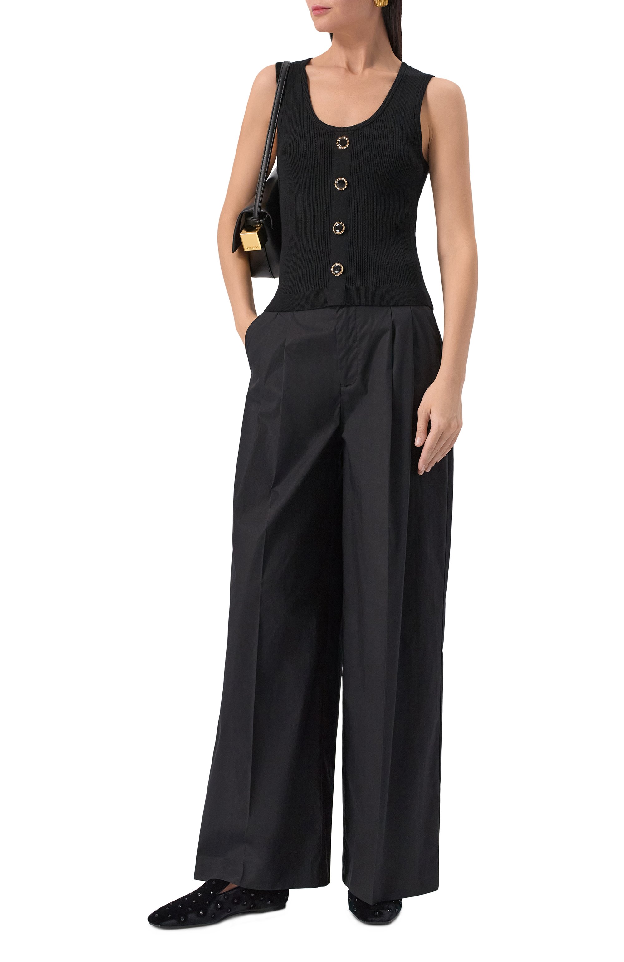 Текстильные лоферы EMPORIO ARMANI черного цвета по цене 74750 руб., арт. X3A110/XR321, фото 2 Текстильные лоферы EMPORIO ARMANI, арт. X3A110/XR321, фото 2