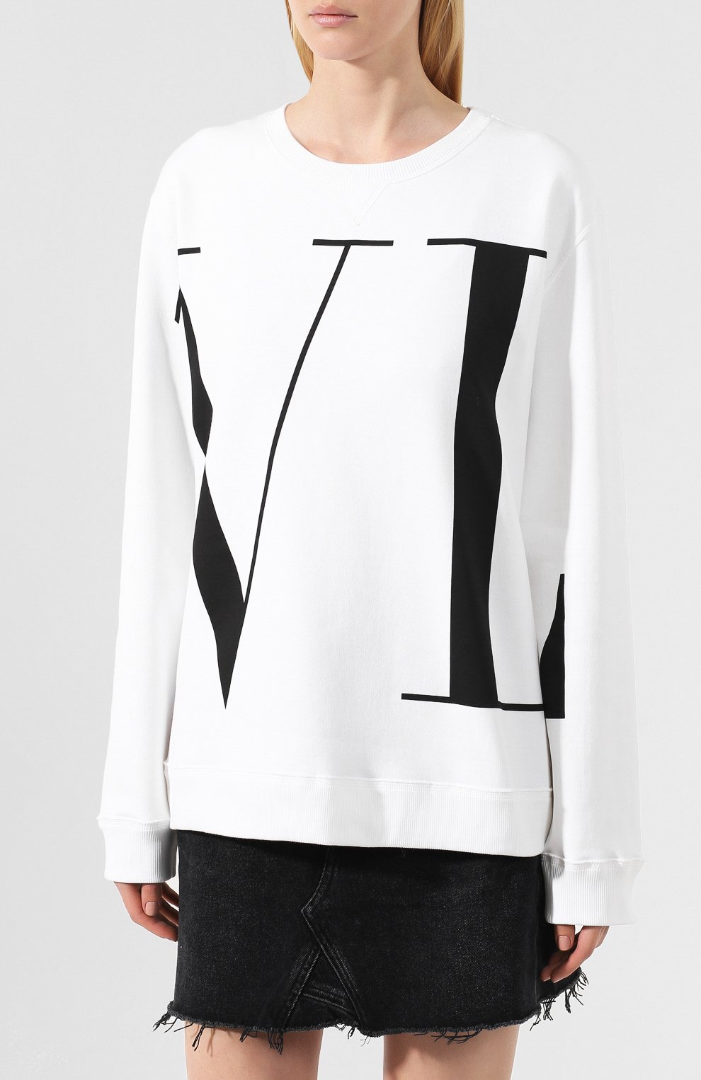 Хлопковый свитшот VALENTINO, арт. SB3MF06H4AN, фото 3