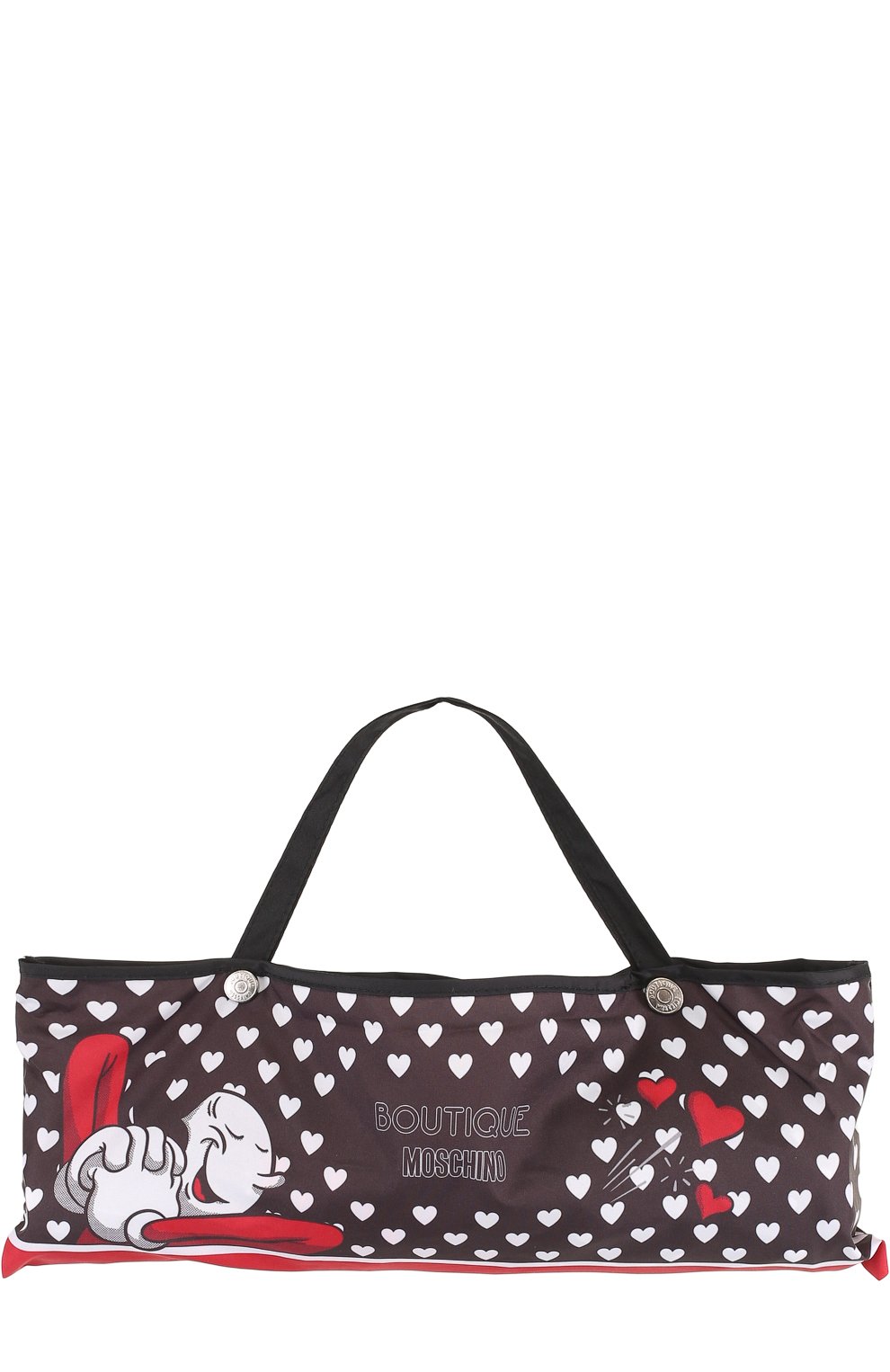 Складной зонт с принтом MOSCHINO черного цвета по цене 12550 руб., арт. 7051-0PENCL0SE, фото 4 Складной зонт с принтом MOSCHINO, арт. 7051-0PENCL0SE, фото 4