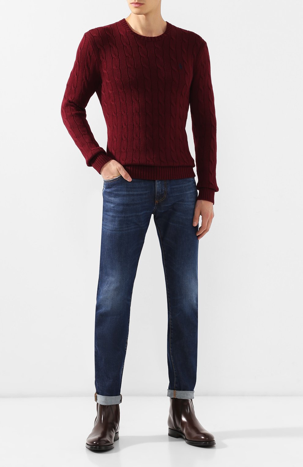 Хлопковый джемпер POLO RALPH LAUREN, арт. 710702613, фото 2