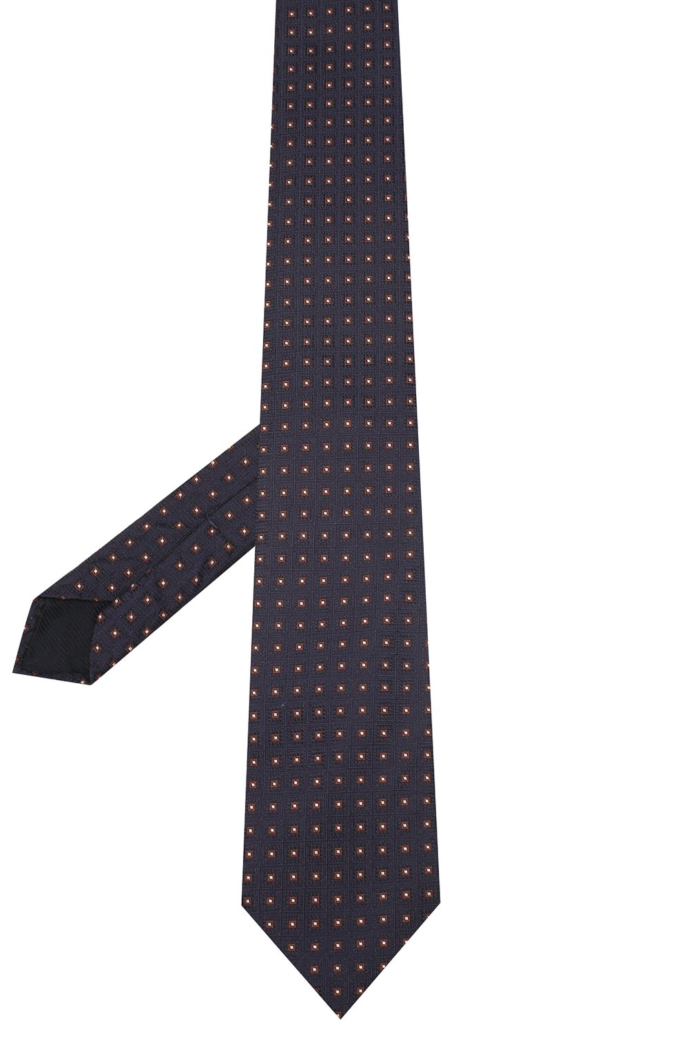 Шелковый галстук CORNELIANI темно-синего цвета по цене 14250 руб., арт. 85U302-0120372/00, фото 2 Шелковый галстук CORNELIANI, арт. 85U302-0120372/00, фото 2