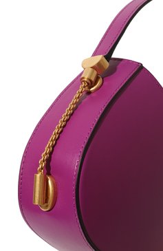 Женская сумка corvus NEOUS фиолетового цвета, арт. 00028A01 | Фото 3 (Сумки-техн�ические: Сумки top-handle; Размер: medium; Материал: Натуральная кожа; Материал сплава: Проставлено; Драгоценные камни: Проставлено)