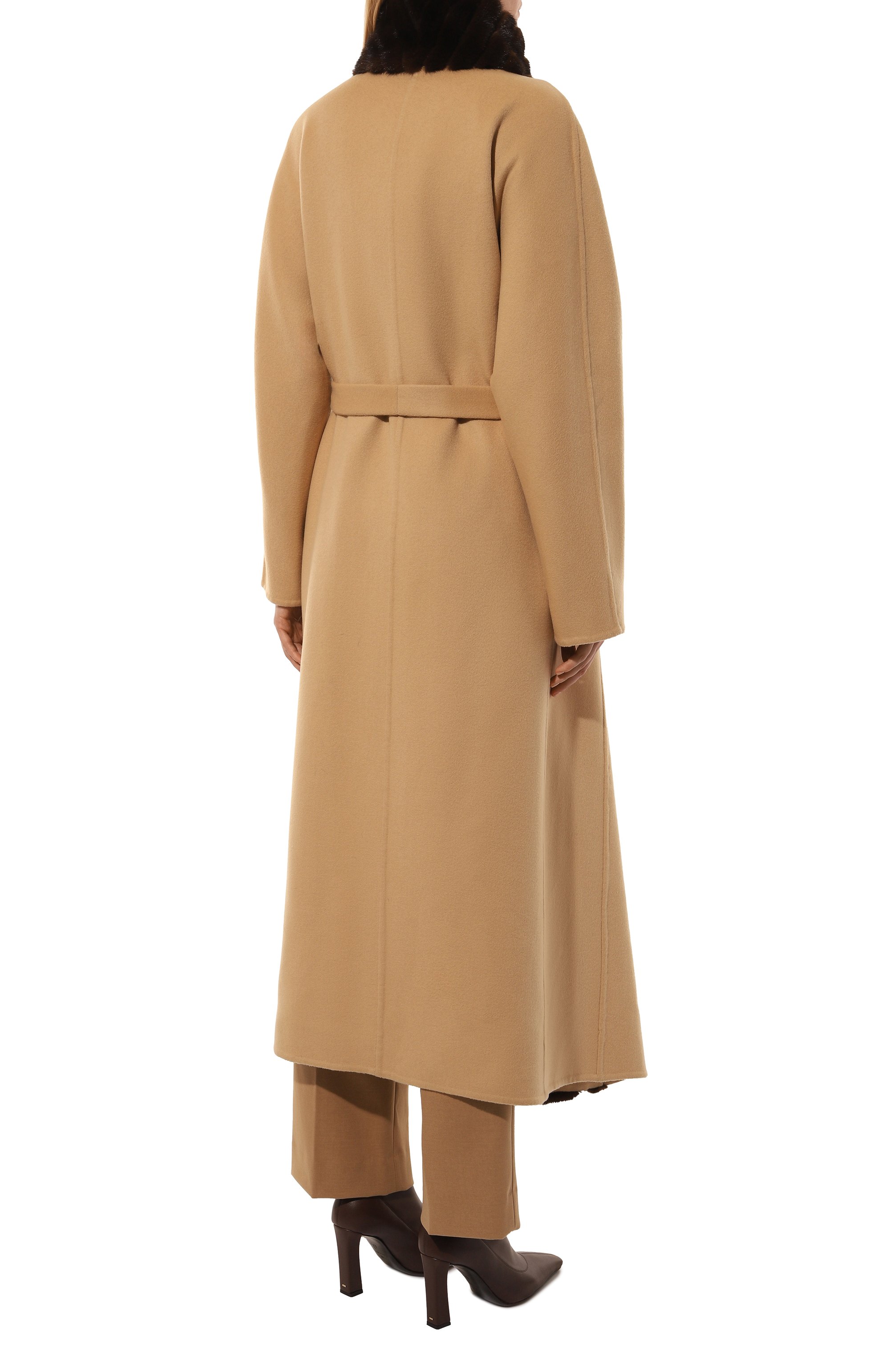 Кашемировое пальто с отделкой из меха норки SABLEFUR, арт. 72213-SB-13, фото 4