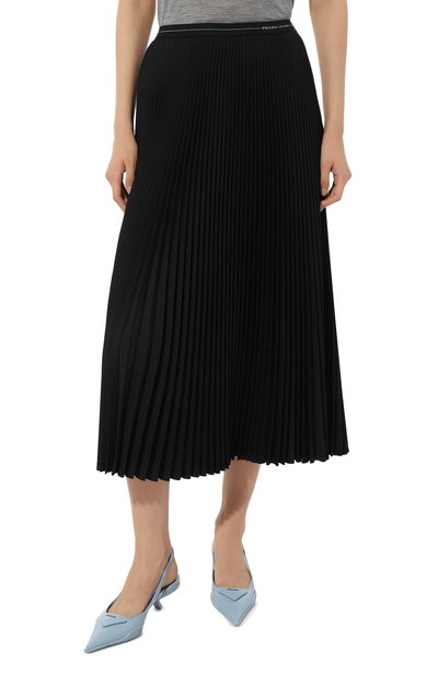 Плиссированная юбка PRADA, арт. P199N-1R08-F0002-182, фото 3