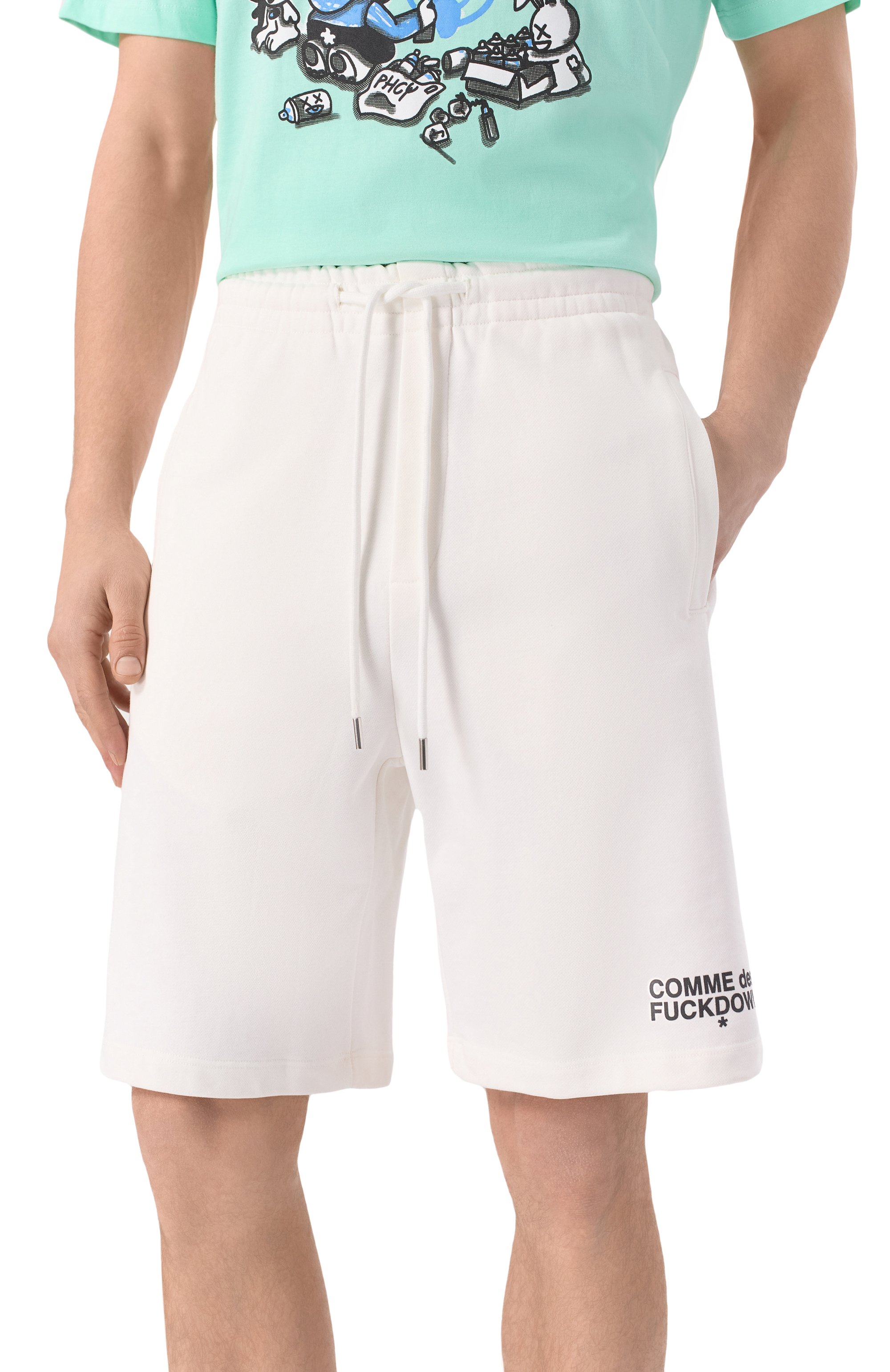 Хлопковые шорты COMME DES FUCKDOWN, арт. CFABM01505, фото 3