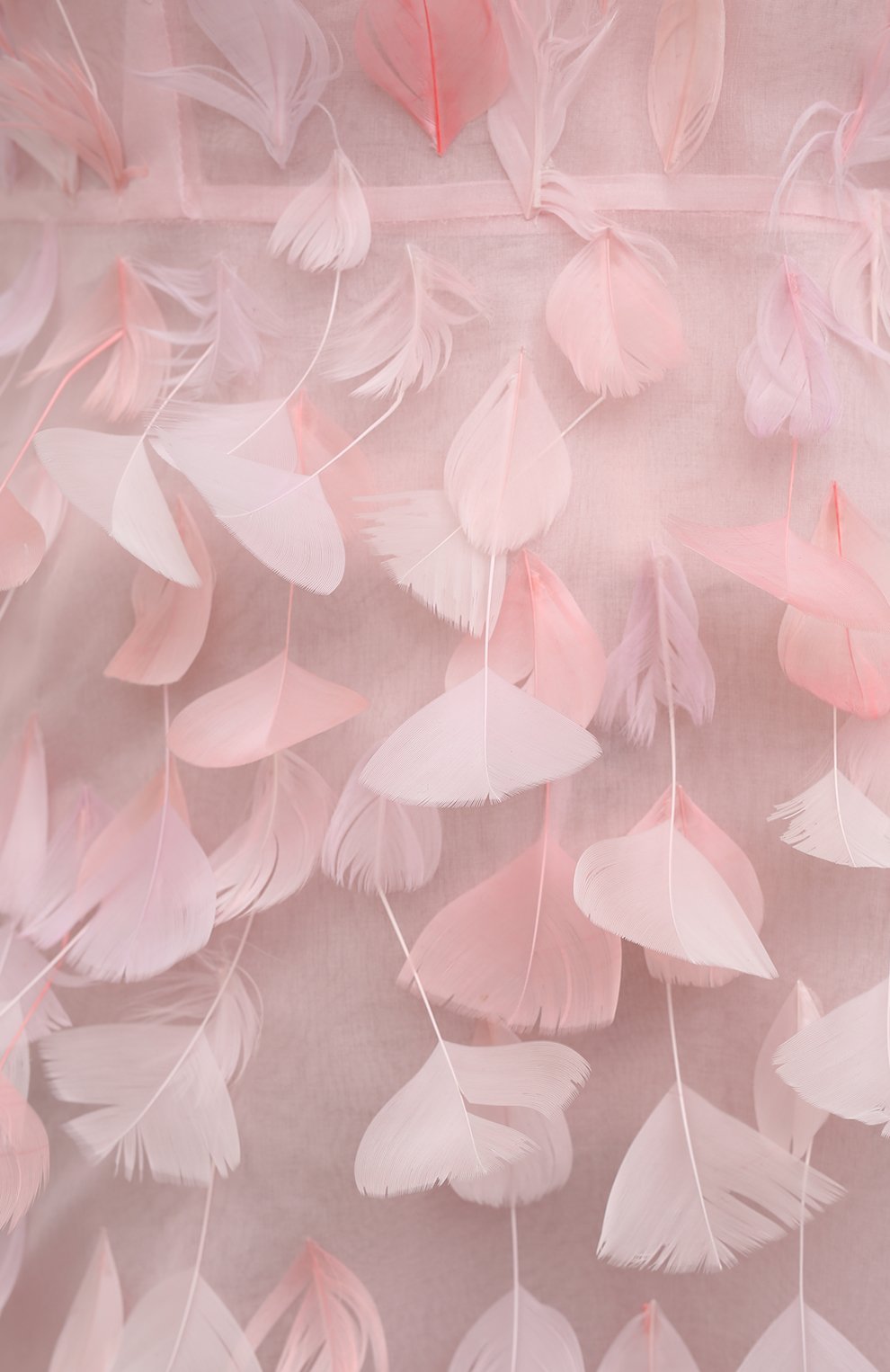 Шелковое платье с отделкой перьями DOLCE & GABBANA, арт. F6I9ZZ/GD0L1, фото 5