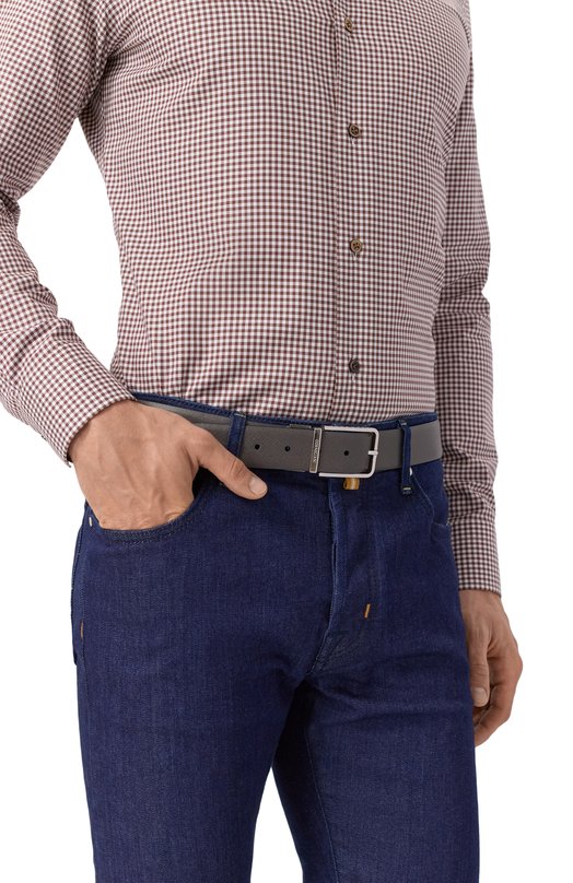 Двусторонний ремень Corneliani 26V318-2620812 Серый  26V318-2620812 Фото 2